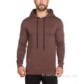 Männer Hooded Long Sleeve Fleece Sweatshirt